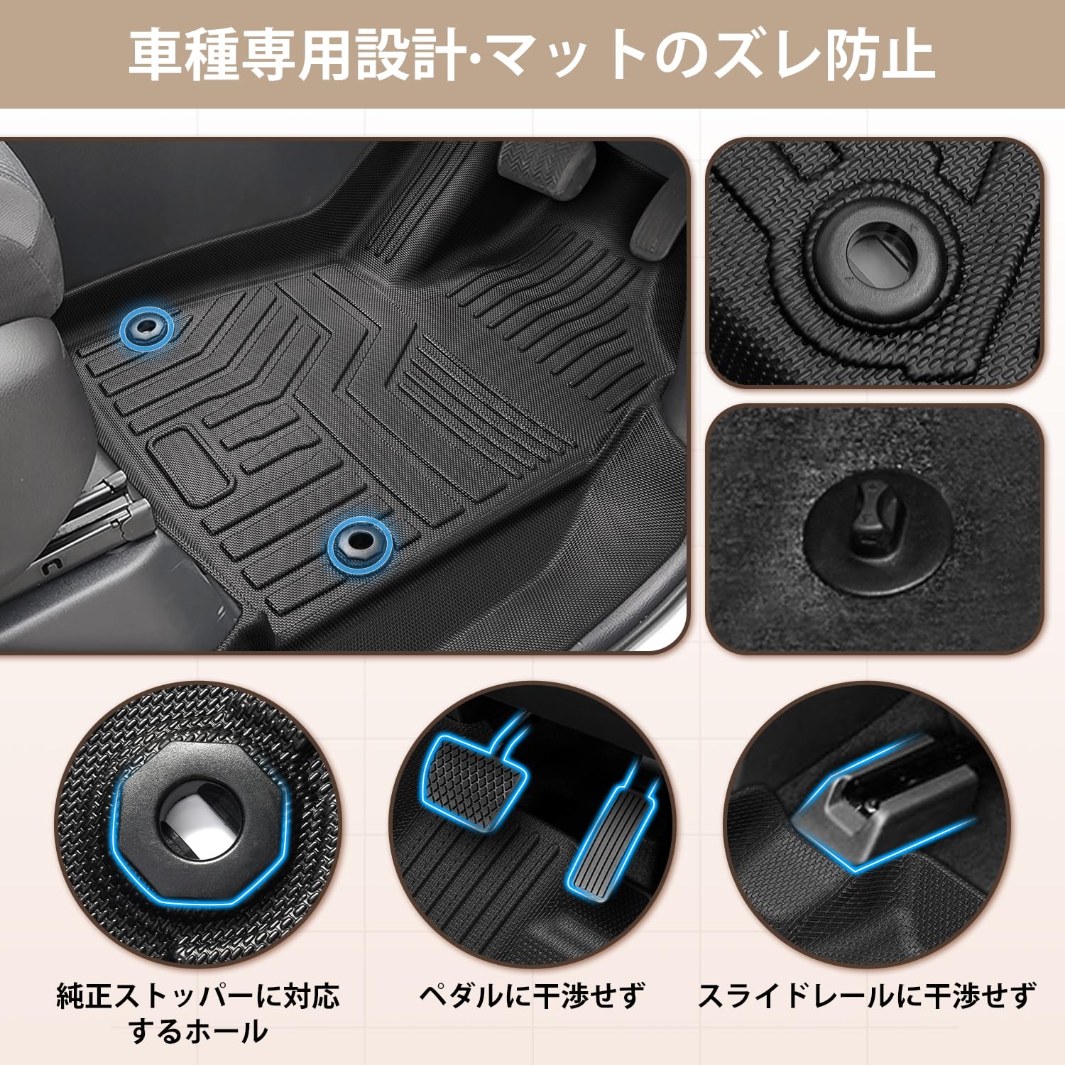 Amazon | Kotesoto トヨタ 新型 ヴォクシー ノア 90系 7人乗り フロア